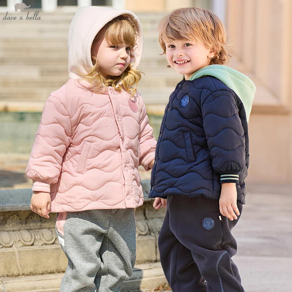Dave Bella enfants hiver automne veste à capuche manteau pour filles garçons haut épaissir vêtements
