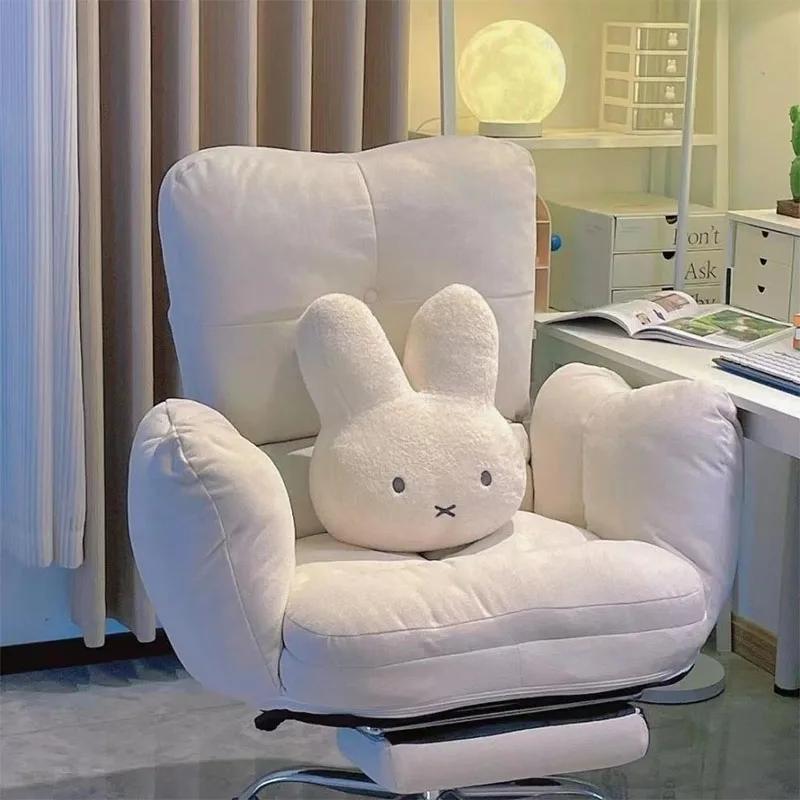 Miffy – poupée en peluche yeux noirs, jouet mignon, oreiller de lit Kawaii, doux et confortable, cou