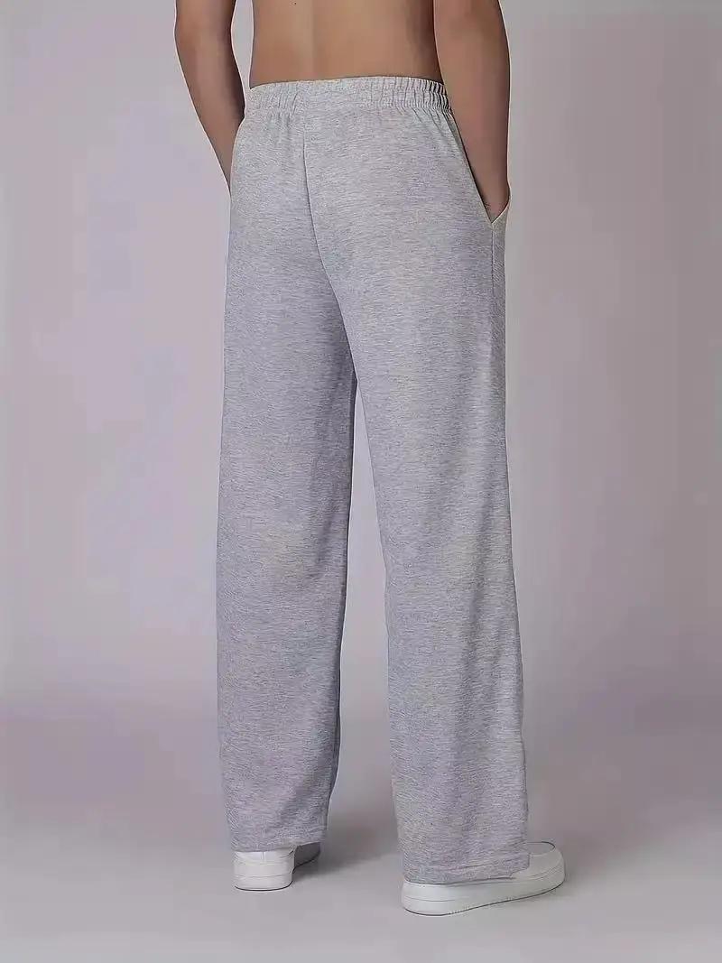 Pantalon de Sport ample de Style américain pour hommes, décontracté, course à pied, Fitness, jambe d