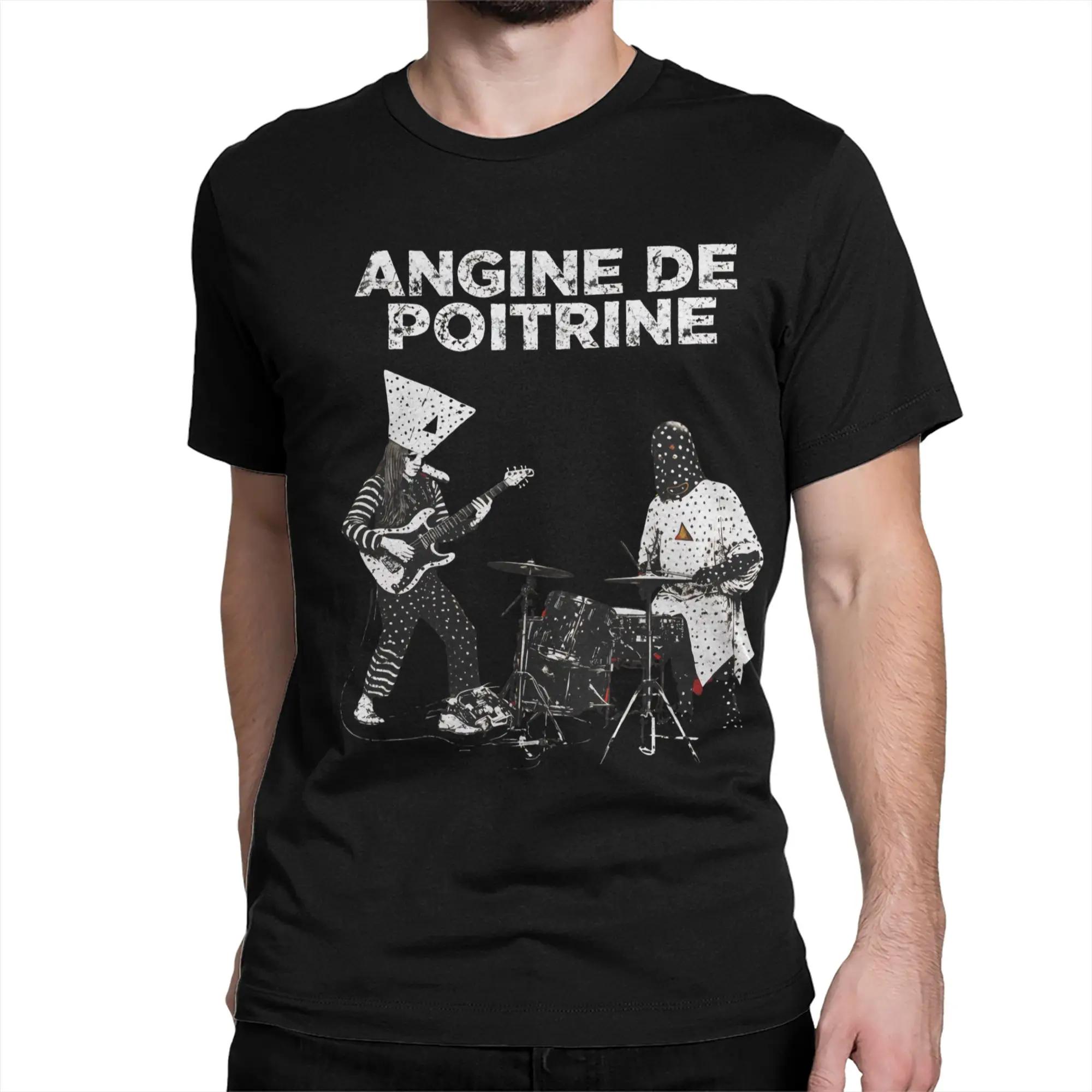 Angine De Poitrine Rock Band Accessoires T-shirts en coton pour hommes et femmes T-shirt tendance