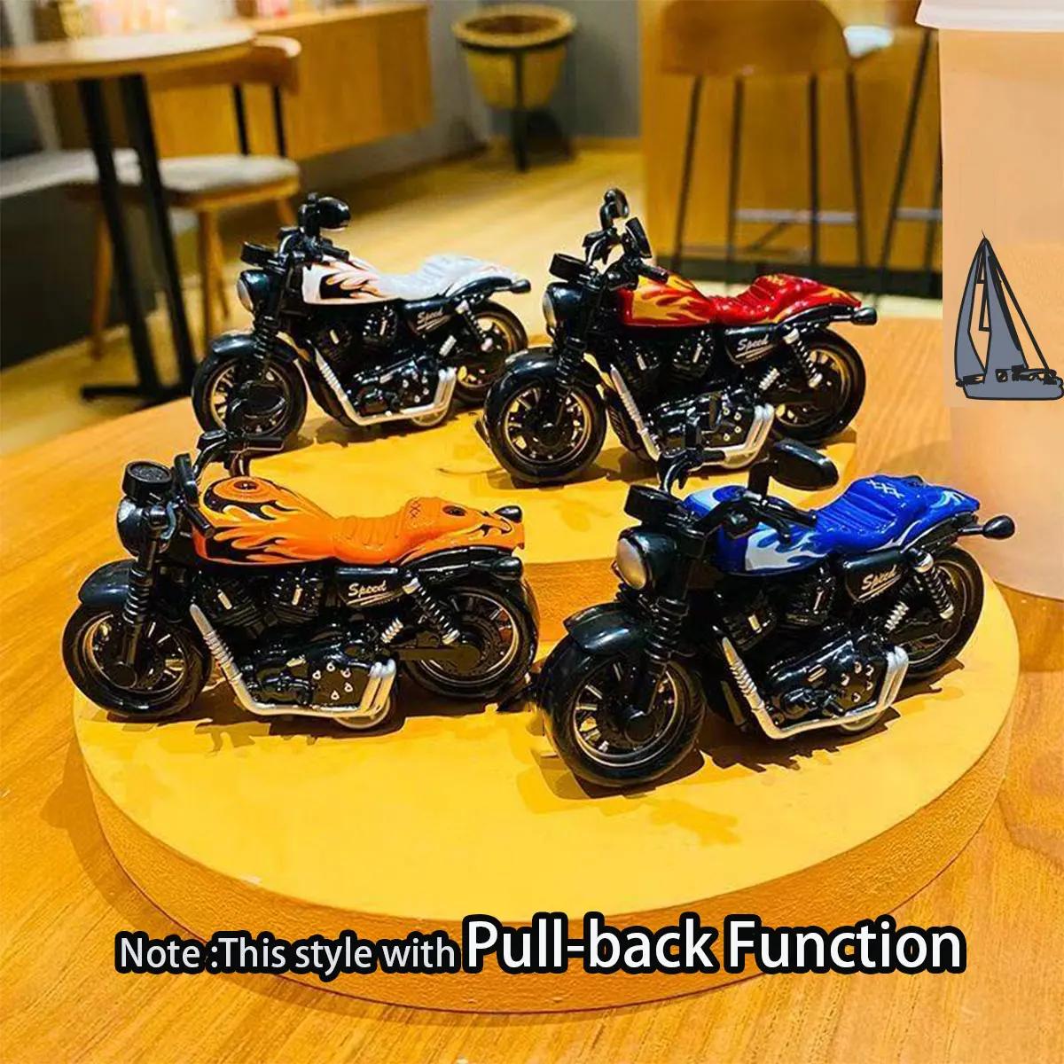 Jouets de modèle de moto, 1 pièce, Mini véhicules, accessoires de décoration pour garçon, voiture en