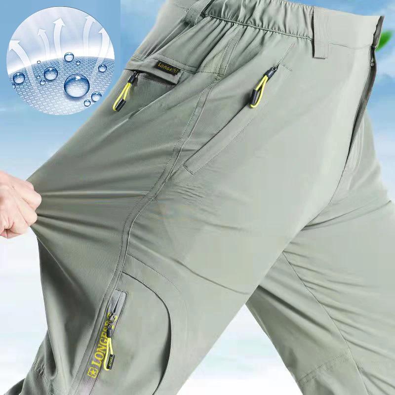 SFABL L-5XL D'été À vaccage Rapide Pantalon Hommes commandé Imperméable DulPants pantalon de peche h
