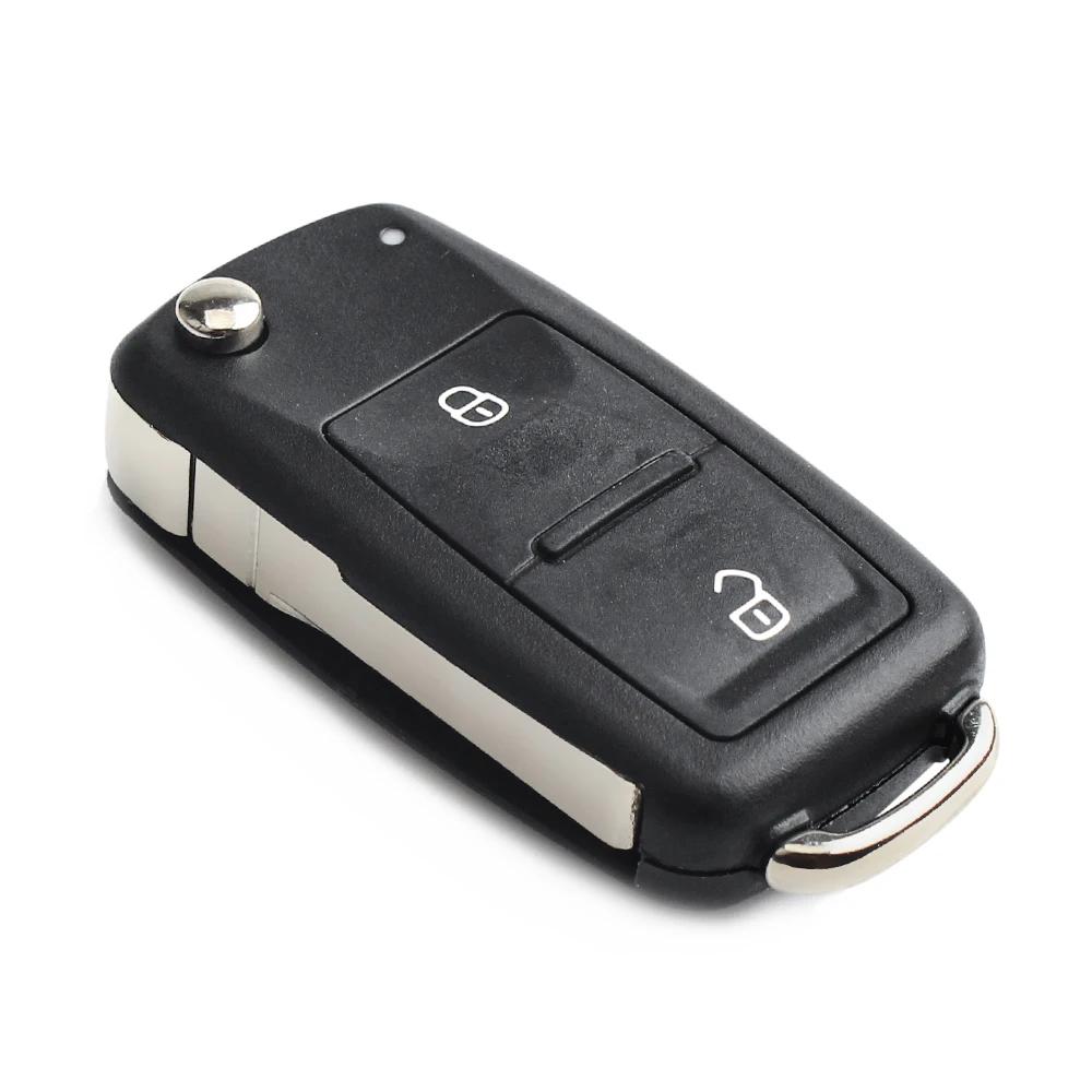 KEYYOU 10 pièces 2/3/4 boutons coque de clé à distance pour Skoda Octavia VW Volkswagen Golf Mk6 Tig