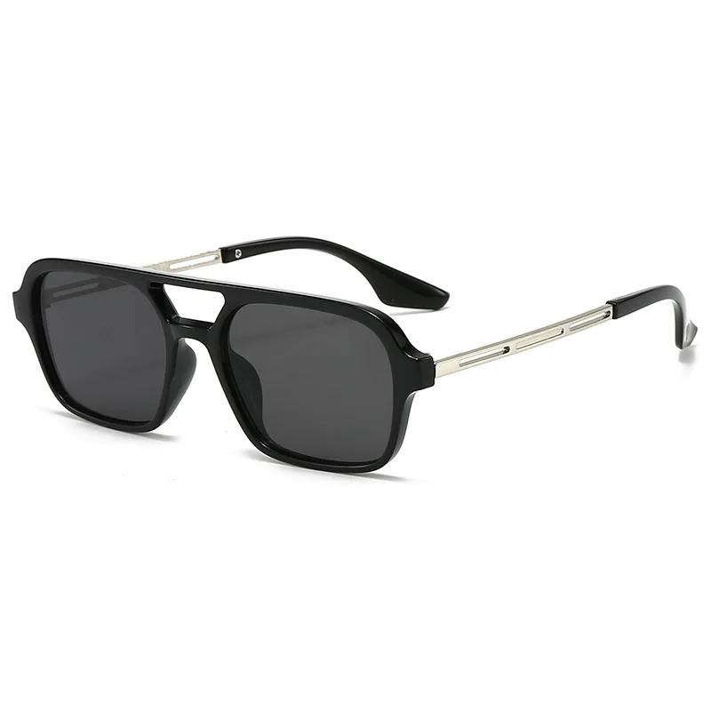 Nouvelles Lunettes de Soleil Carrées Vintage pour Femmes et Hommes, Lunettes de Soleil Rectangulaire