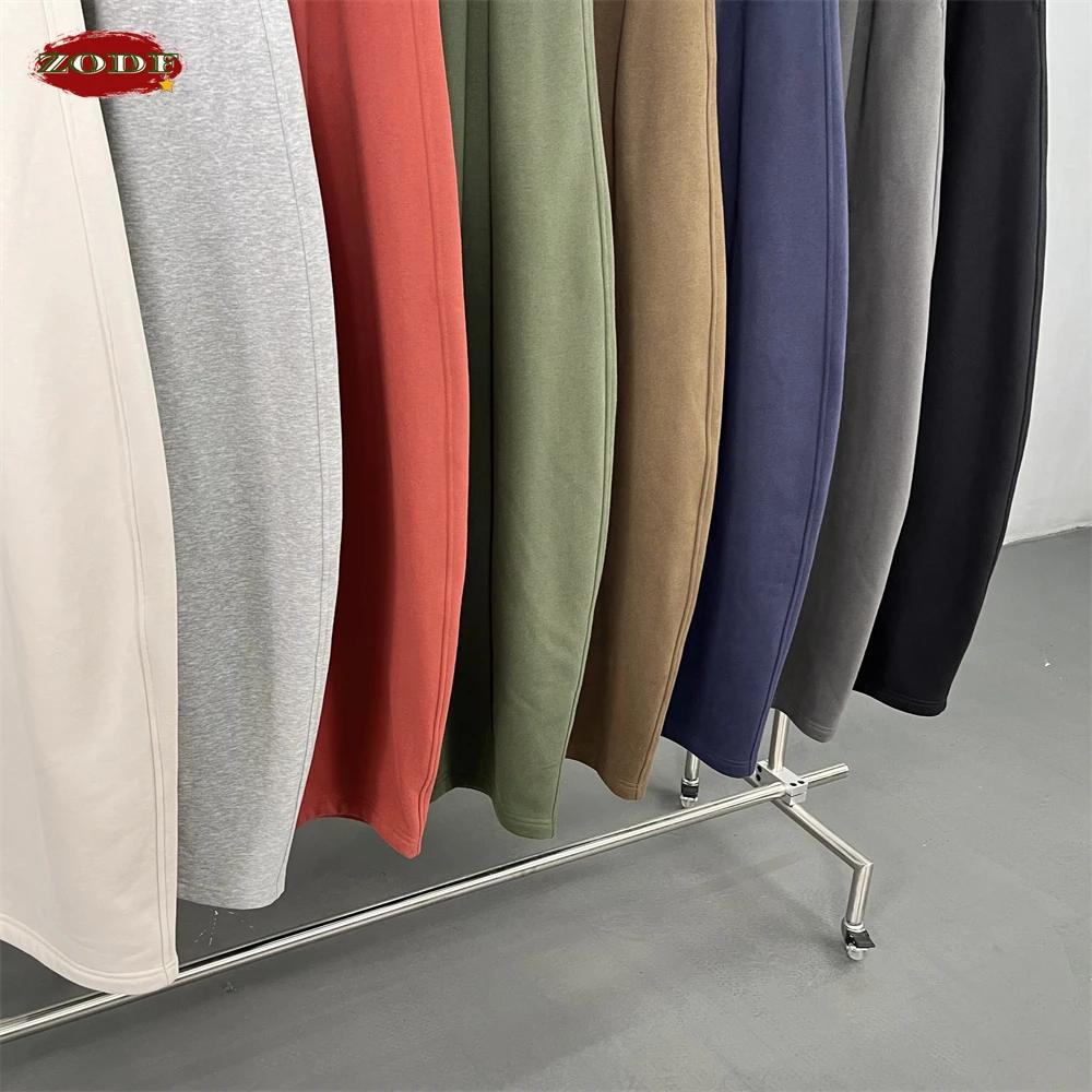 ZODF 2025 hiver 430gsm homme polaire pantalon droit unisexe décontracté surdimensionné épais garder 