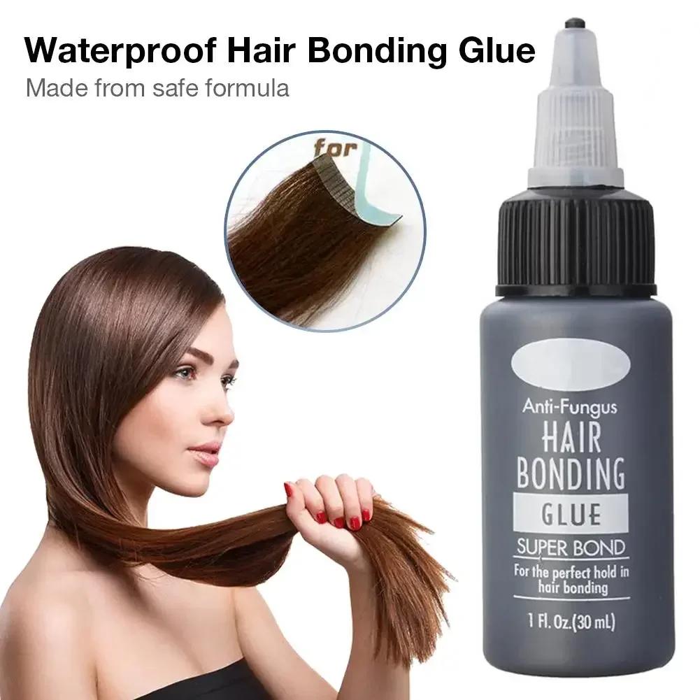Colle de liaison pour cheveux noirs Lanell, vente en gros, anti-champignon