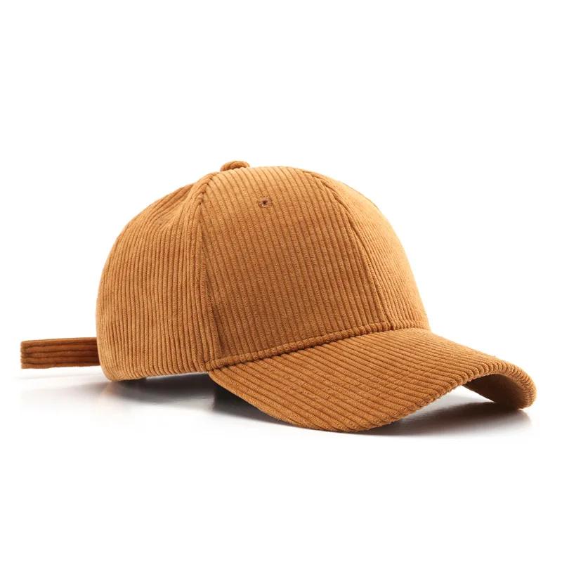 Casquette de Baseball en velours côtelé pour femmes et hommes, nouveau chapeau de soleil en coton de