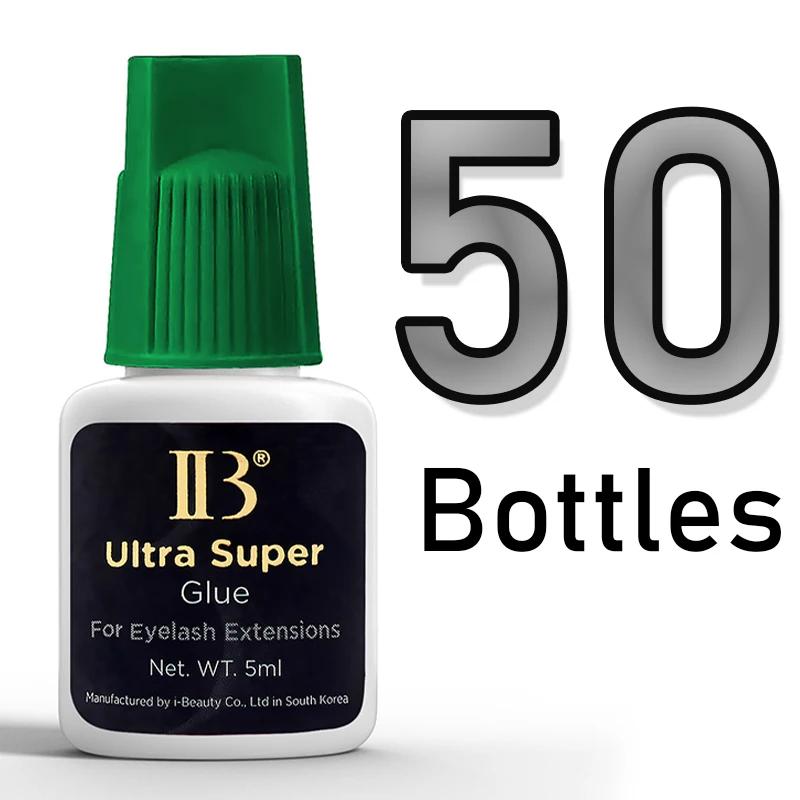 50 bouteilles IBeauty Ultra Super colle pour Extensions de cils 5ml IB capuchon vert faux cils adhés