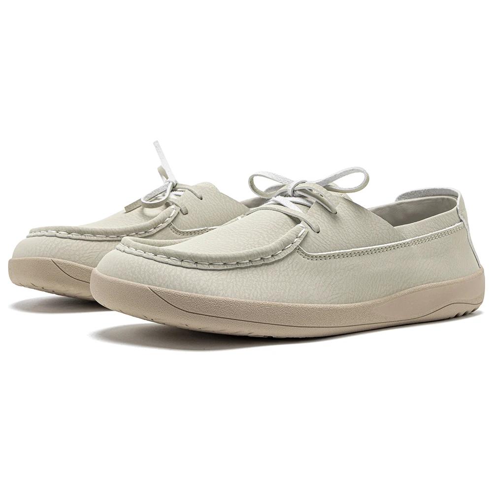 HOBIBEAR Mocassins pieds nus pour femmes, chaussures à enfiler à largeur large, ajustables, à talon 