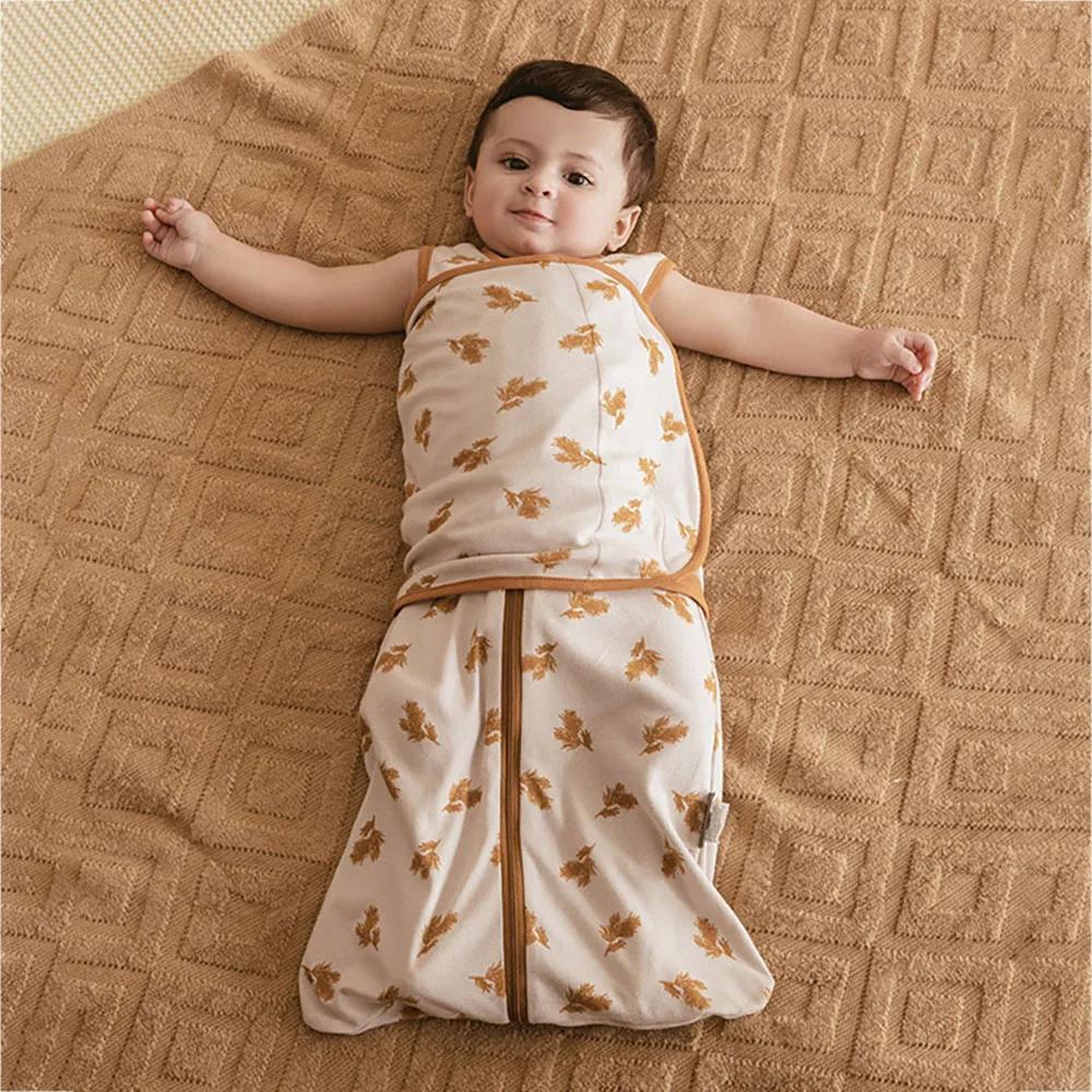 Sac de couchage pour bébés de 0 à 6 mois, emmaillotage pour nouveau-né, sac de couchage mince amovib