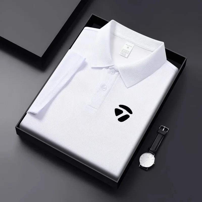 T-shirt décontracté à manches courtes et col revers pour homme, idéal printemps-été, style sport gol