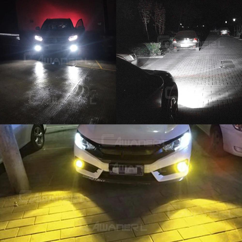 Ensemble de phares antibrouillard LED pour passager et conducteur, 2X30W, 6000lm, feux de jour DRL p