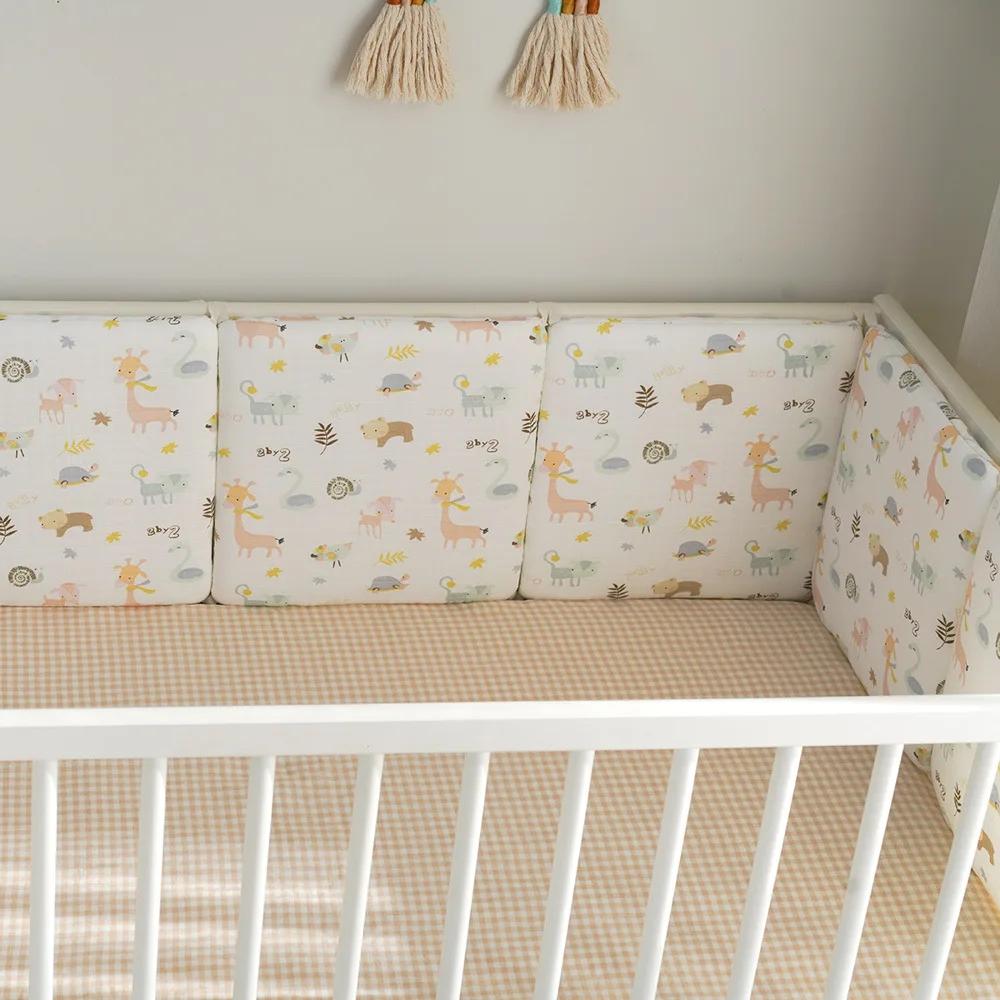 Pare-chocs lit bébé lavable protection anti-collision sécurité nouveau-né 6 pièces R64