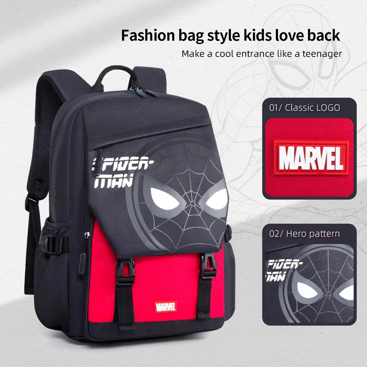 Disney MARVEL Spider-Man Ultra-léger respirant Polyester fibre sac d'école sac à dos sac pour enfant