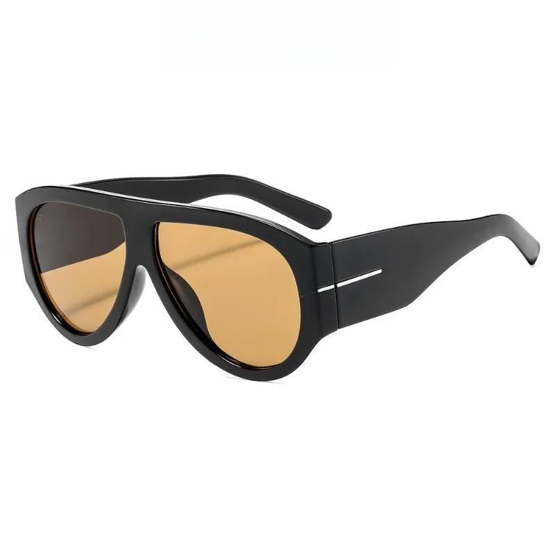 Nouvelles lunettes de soleil tendance surdimensionnées à monture large Y2K pour femmes, lunettes de 