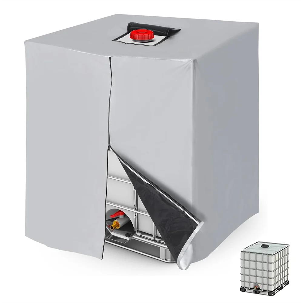 1pc 210D fermeture éclair extérieure IBC fourre-tout 275 gallons 1000L réservoir d'eau extérieur 100