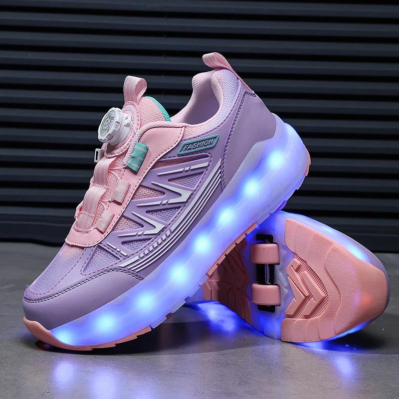 Chaussures de sport de plein air à la mode 2026, chaussures de patins à roulettes, baskets pour enfa