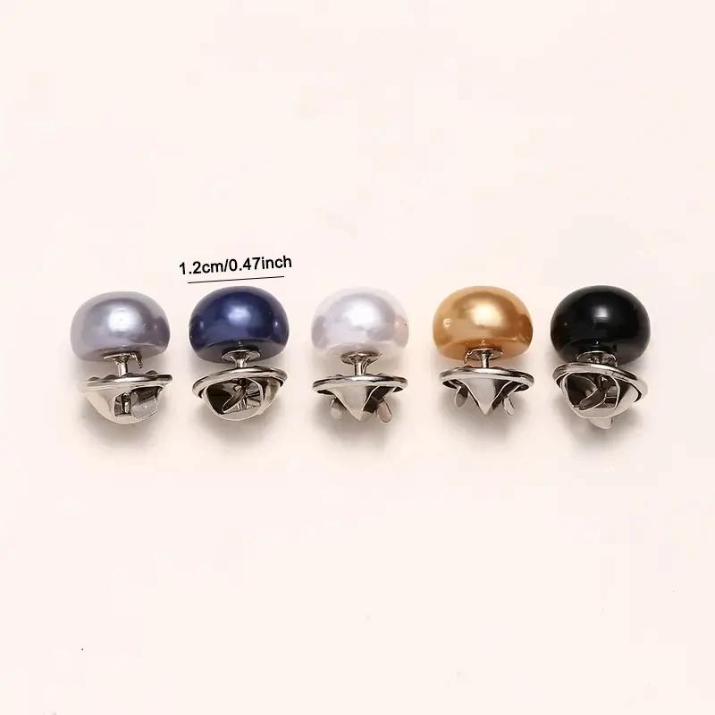 Épingles à boutons en perles, couvre-boutons de sécurité décoratifs pour chaussures, chapeaux, sacs,