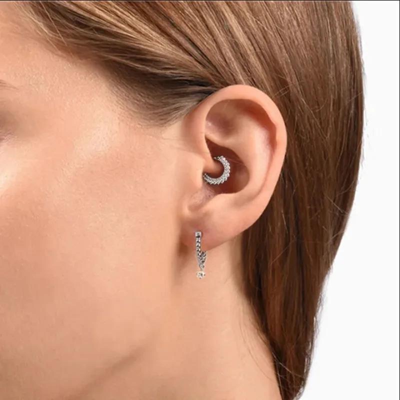 ASTM F136 titane Clicker Septum nez anneau Piercing CZ Daith boucle d'oreille cerceau avant face art