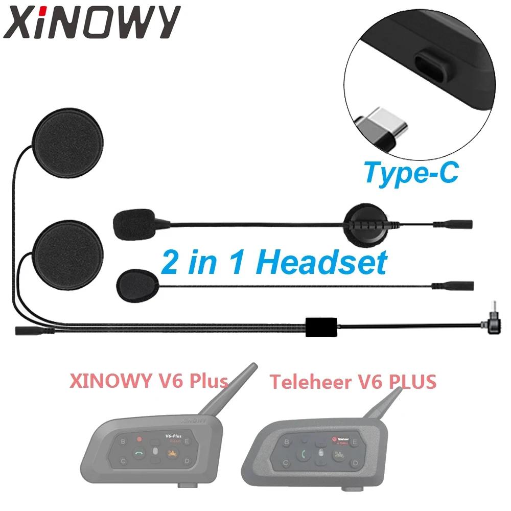 Accessoires de haut-parleur pour écouteurs de Type C, double Microphone pour Teleheer V6 plus T6 XIN