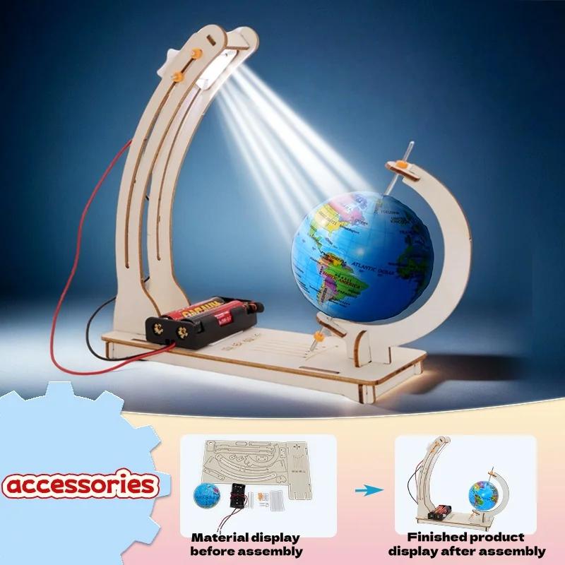 Bricolage modèle de terre jour nuit Cycle Science Kit tige éducatif Globe jouet pour enfants salle d