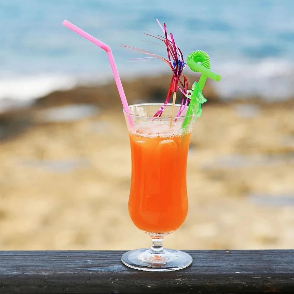 50-6000 pièces multicolore boire Rietjes paille lait thé Bar fête cocktail boire de mariage cuisine 