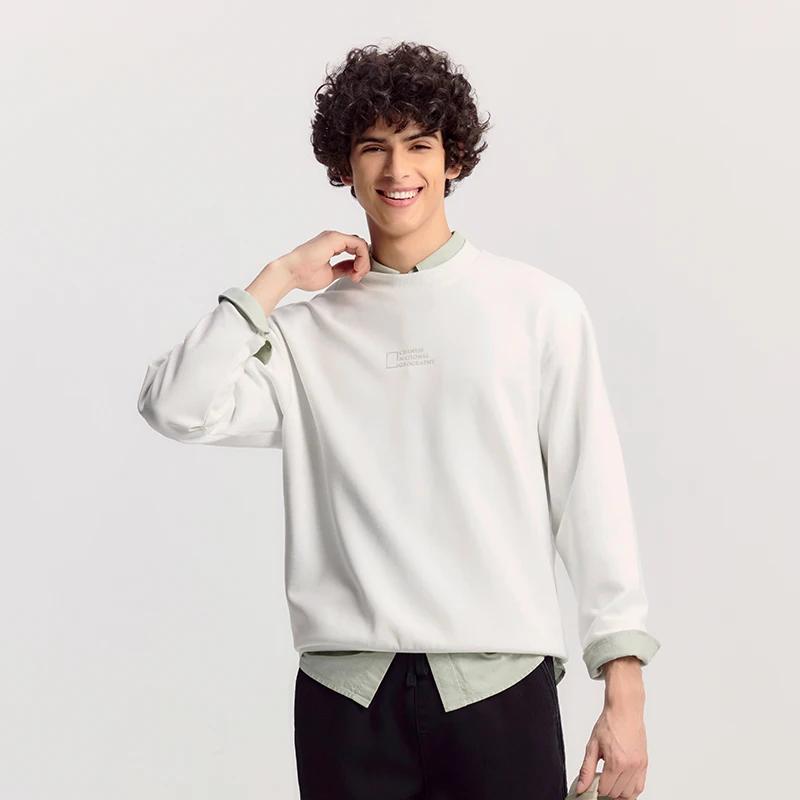 Sweat-shirt graphique Semir, texture douce, mode décontractée pour hommes, col rond, tendance, confo