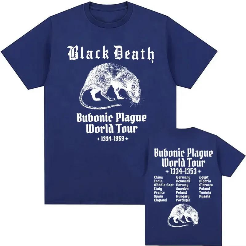 Bubonic World Tour 2024 t-shirts hommes femmes décontracté drôle Meme gothique T-shirt mode Vintage 