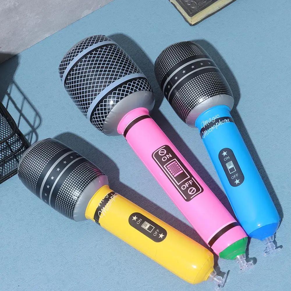 Microphones Gonflables, 12 Pièces, Accessoires de Microphone Gonflables, Jouets pour ixMusicale Inte