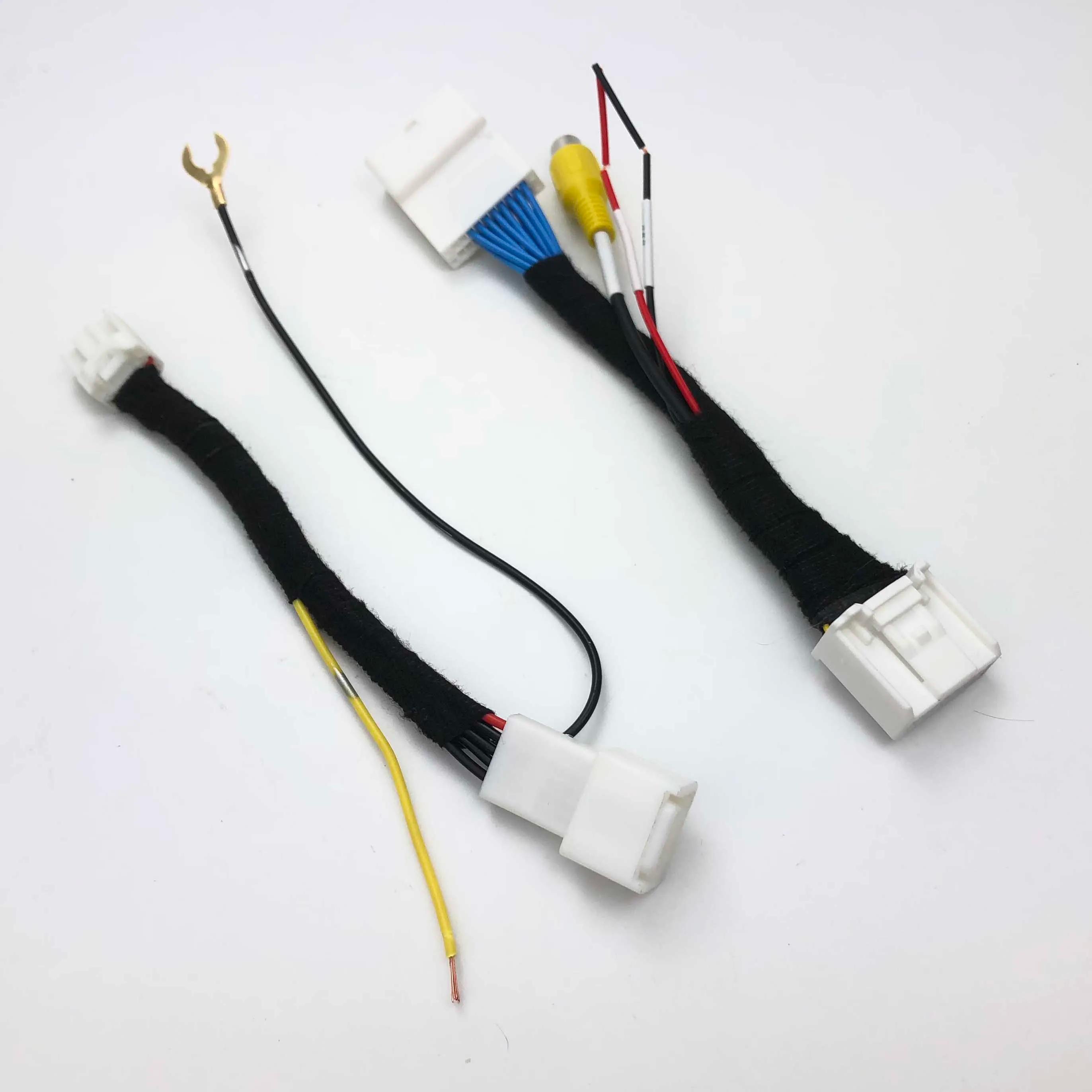 JIAYITIAN Kit d'adaptateur de caméra de recul pour Toyota GEN5 GEN6 TNS510 unité RAV4 Avensis VERSO 