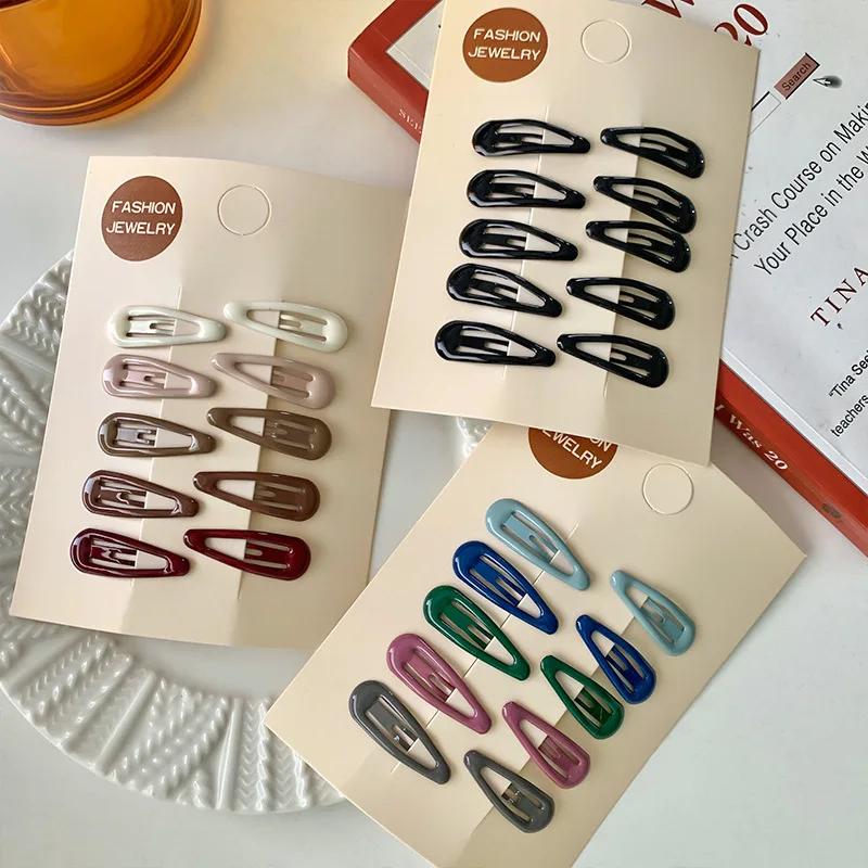 10 pièces/sac filles Mini pinces à cheveux épingles à cheveux BB épingles à cheveux Barrettes en mét