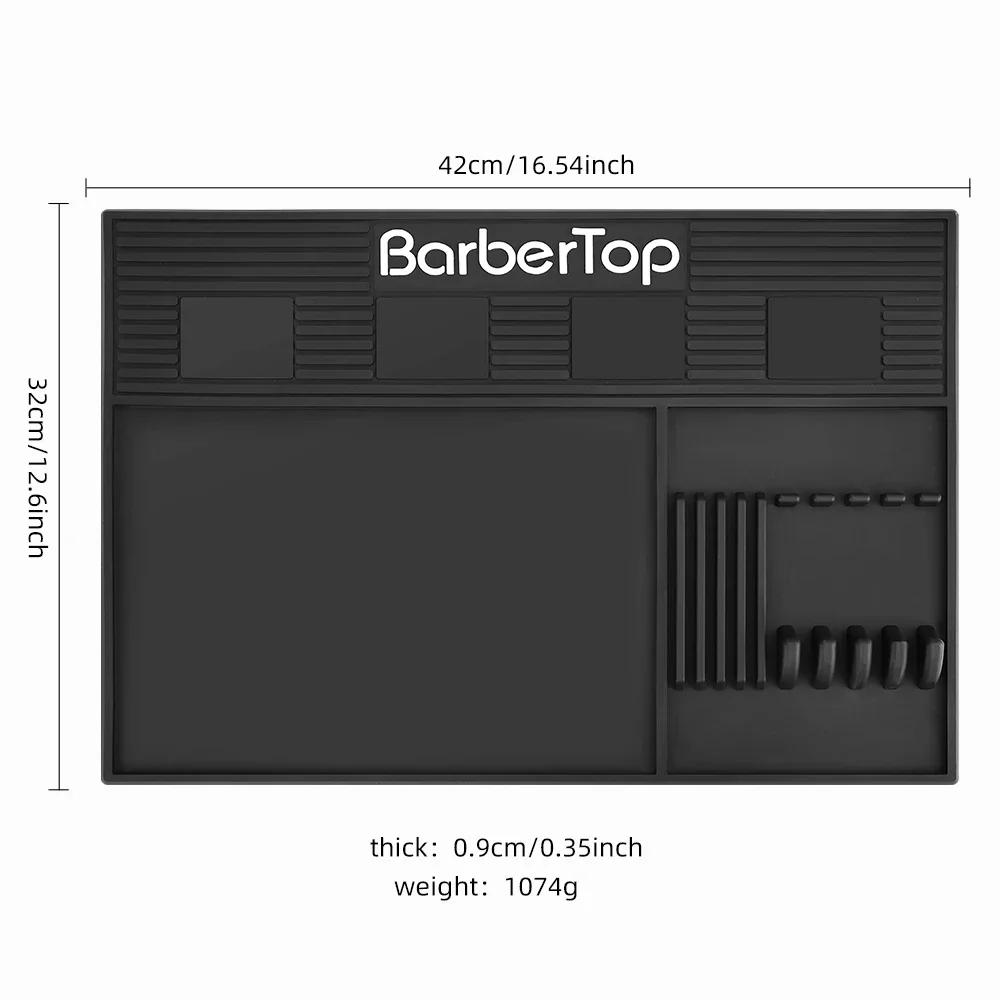 Plateau magnétique pour barbier à 6 emplacements, organisateur d'outils pour coiffeur, tapis de tabl