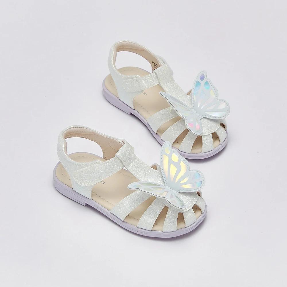 Sandales pour filles Dave Bella, sandales d'été pour enfants, antidérapantes, protection des orteils