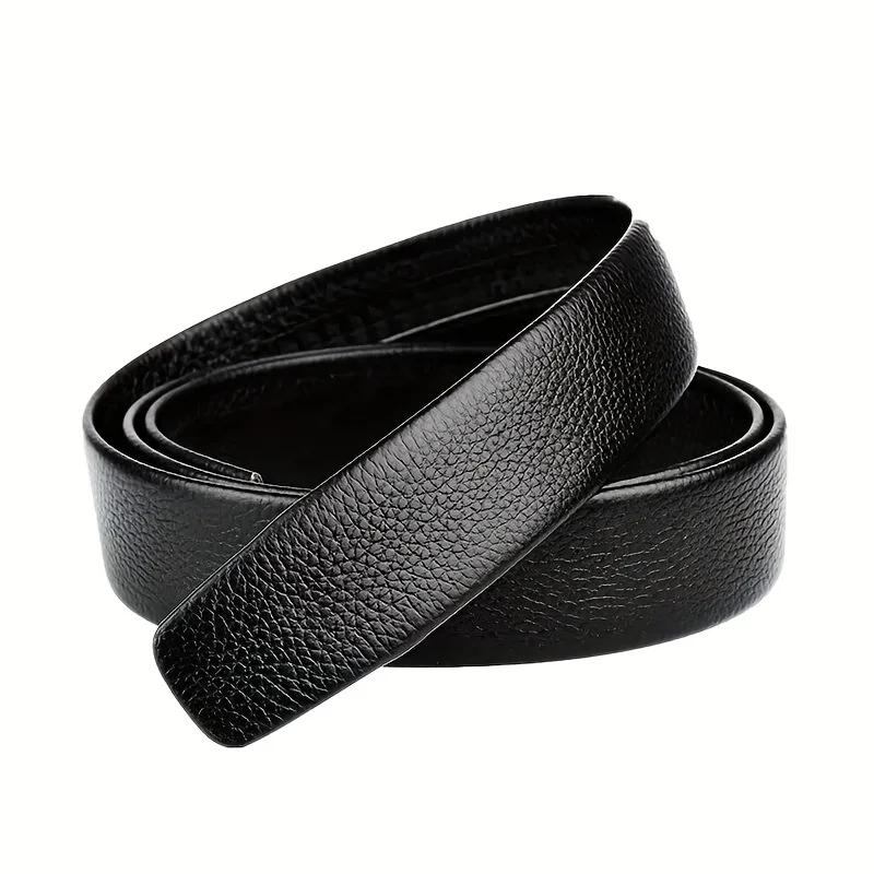 Ceinture en PU à boucle automatique pour hommes, de haute qualité, Simple, Business, décontractée, à