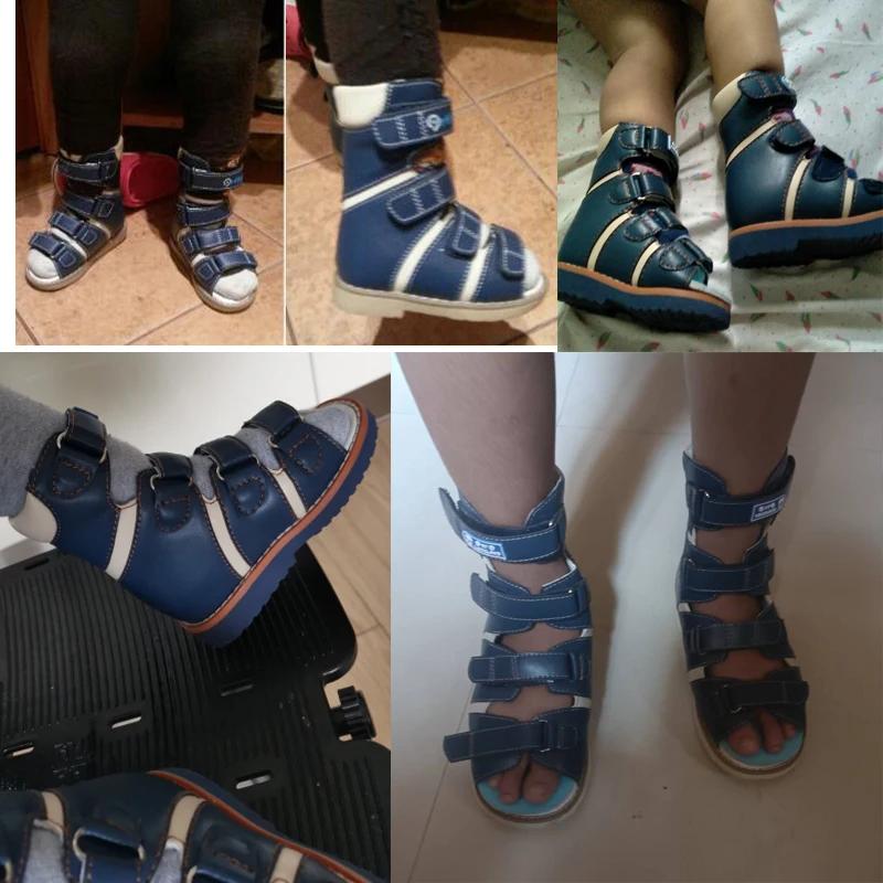Orinformations Uckland-Sandales pour enfants, chaussures orthopédiques 4 roues motrices pour garçons