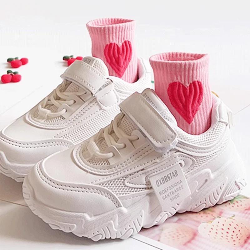 Chaussettes mi-mollet pour filles de 1 à 14 ans, en polyester à séchage rapide, haute élasticité, an