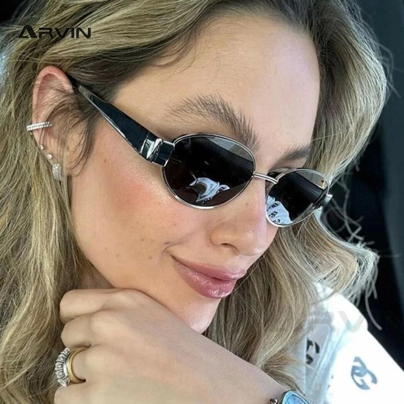 Lunettes de soleil ovales pour femmes, petites lunettes de soleil tendance, Design de luxe, monture 