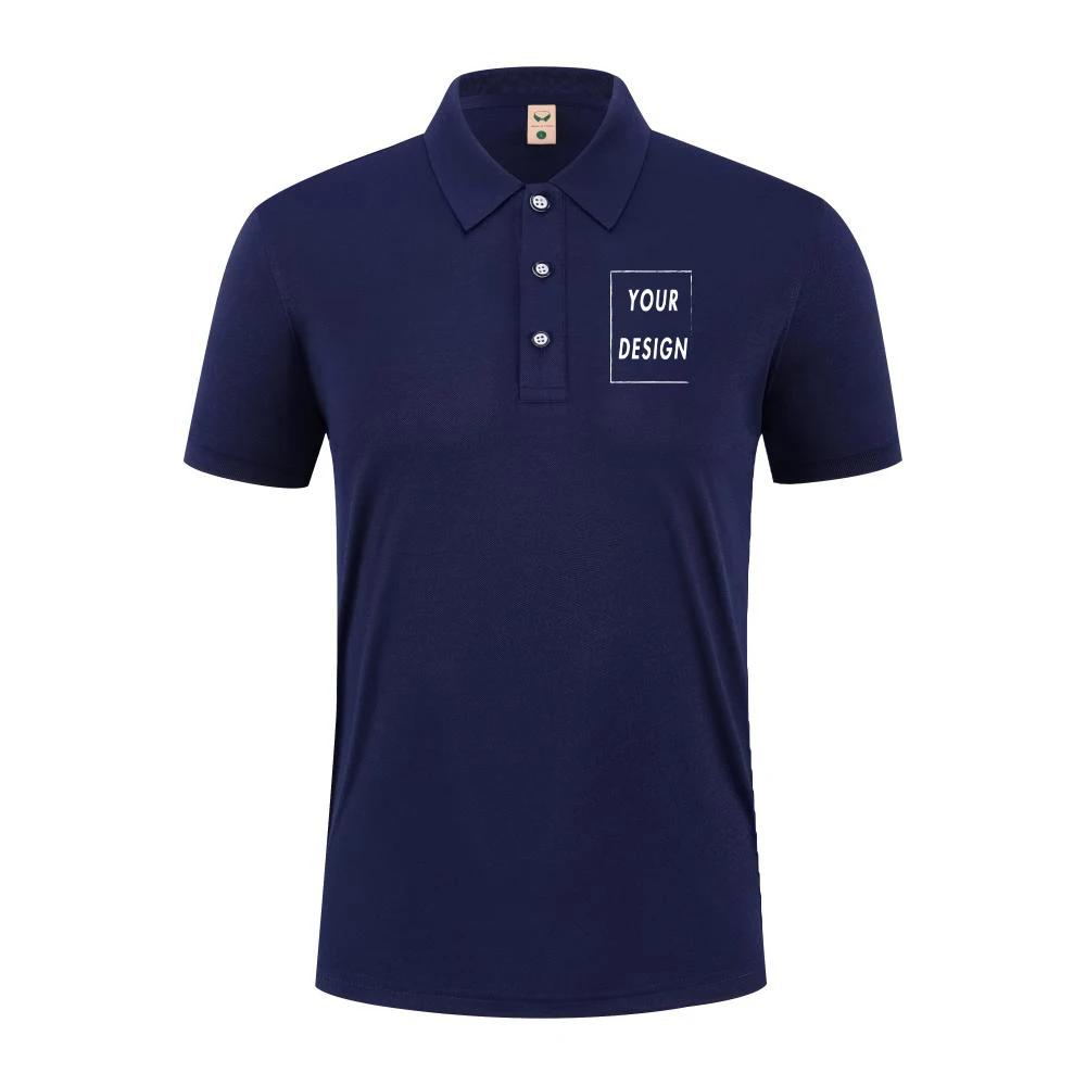 Polo décontracté d'été 2021, Logo personnalisé, texte imprimé, image, marque brodée, Design personne