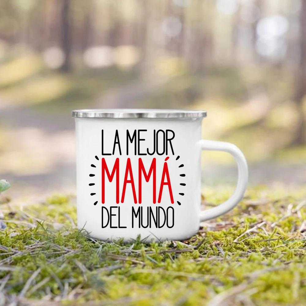 Tasse imprimée la meilleure maman du monde, tasses à café créatives, boissons, poignée de lait, tass