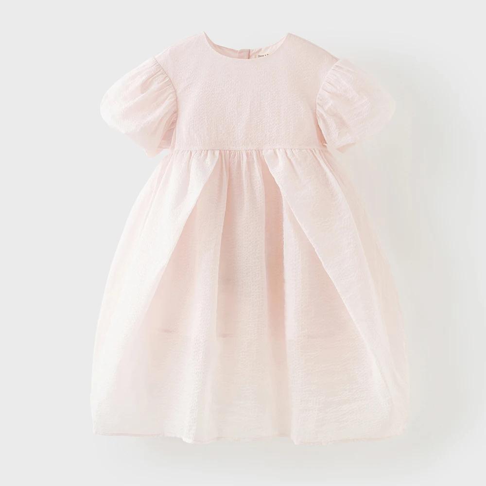 Robes d'été pour filles Dave Bella, robes de princesse pour enfants, robes de fête à manches bouffan