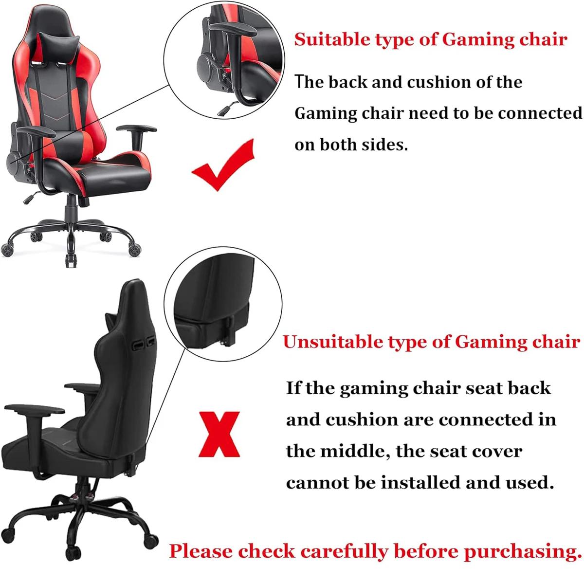 Housse de protection épaisse en Jacquard pour chaise de jeu d'ordinateur de bureau, extensible et in
