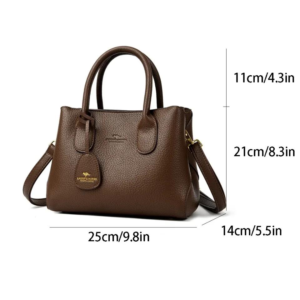 Sacs à main pour femmes à 3 couches, sacs à bandoulière de luxe, sacs en cuir souple de haute qualit