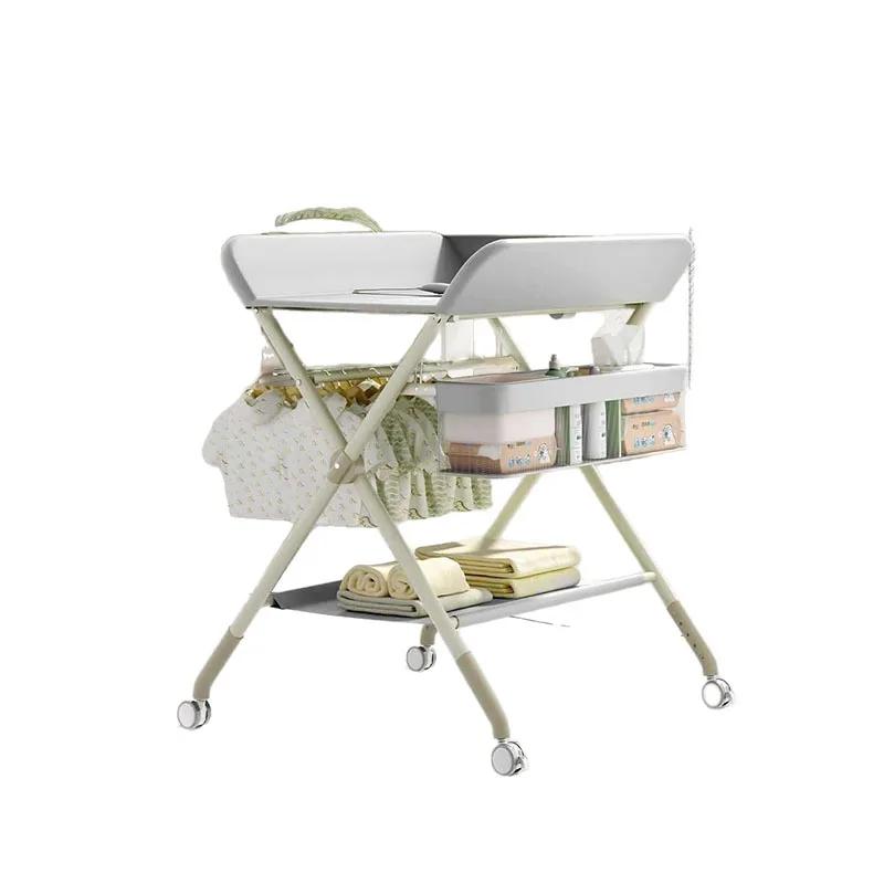 Table à langer pour bébé, station de soins pour nouveau-né, table à langer pliable, table de massage