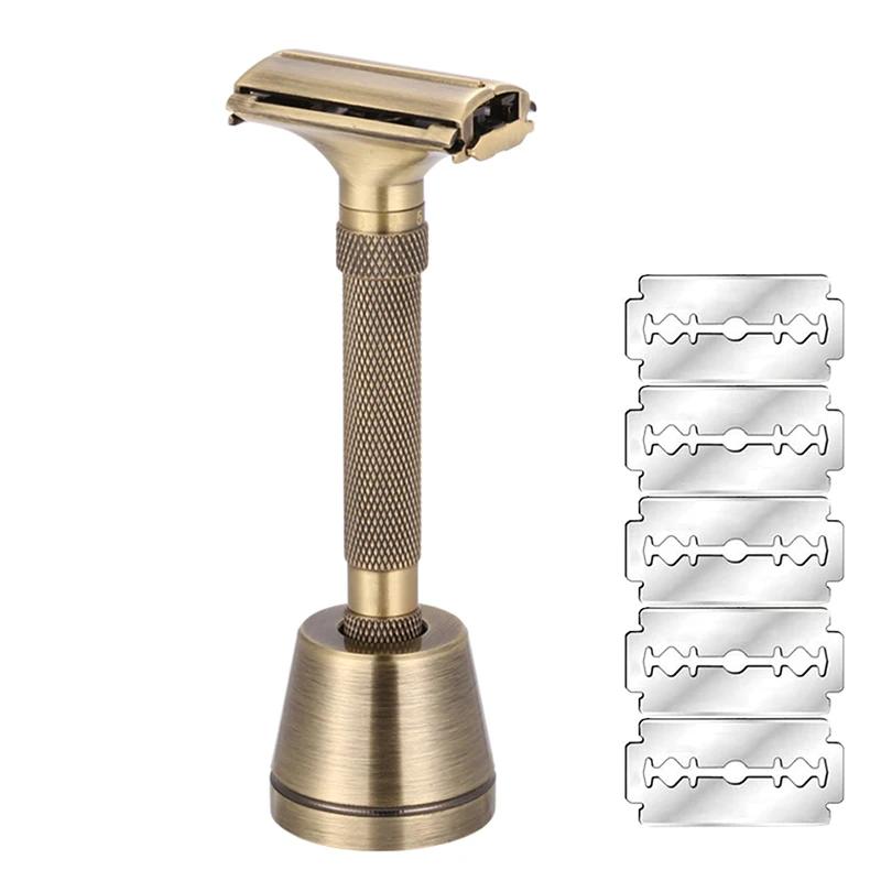Nouveau Design luxueux rasoir papillon ouvert réglable sécurité classique pour superbe hommes rasage