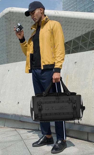 Ozuko valise organisateur hommes sport Fitness séparation sèche et humide sac de voyage court voyage