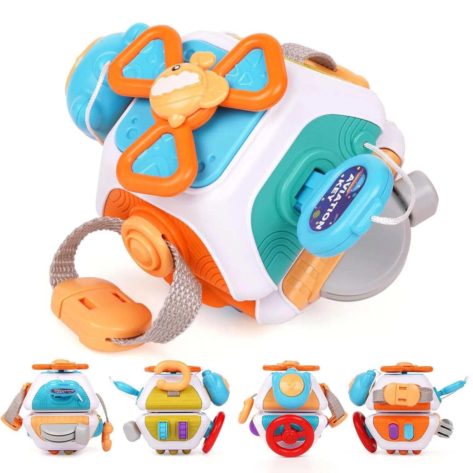 Cube de planche occupée pour bébé, jouets sensoriels Montessori pour tout-petits, activités d'appren