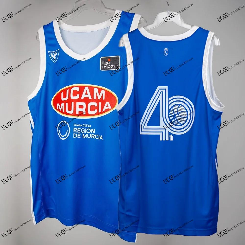 Espagne ACB 2025-26 nouveauté UCAM Murcia maillots de basket-ball 3D imprimé T-Shirts décontracté ma