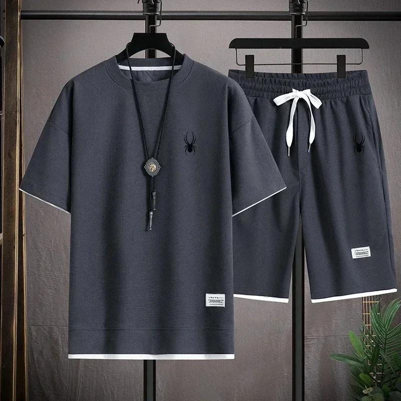 T-shirt à Manches Courtes pour Homme, Décontracté, Mode Coréenne, Été