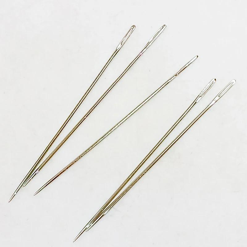 25 aiguilles à coudre à gros œil, aiguilles à coudre artisanales, aiguilles en acier pour cuir, aigu