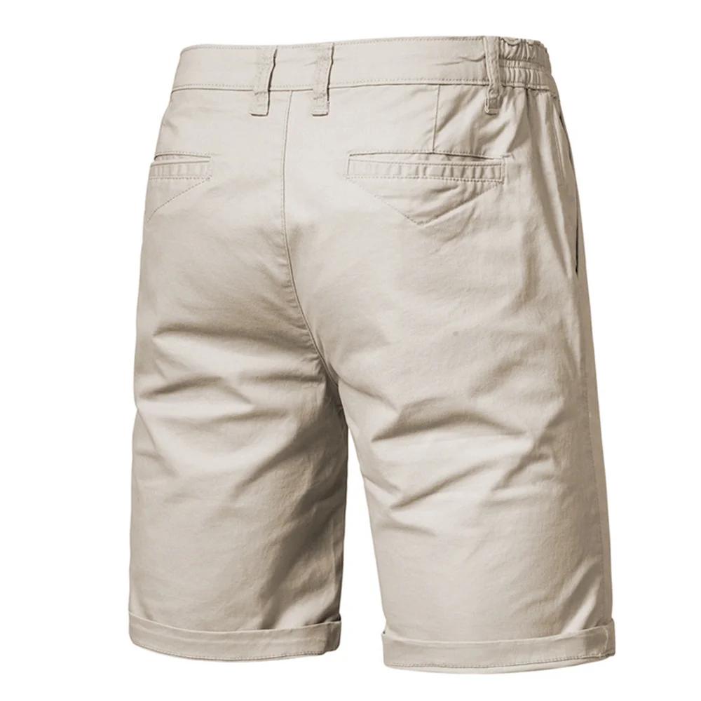 AIOPESON-Short de Plage 100% Coton pour Homme, Vêtement Solide de Haute Qualité, Décontracté, Busine